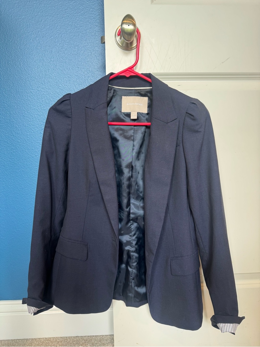 Banana Republic Navy Women's Tailored Blazer